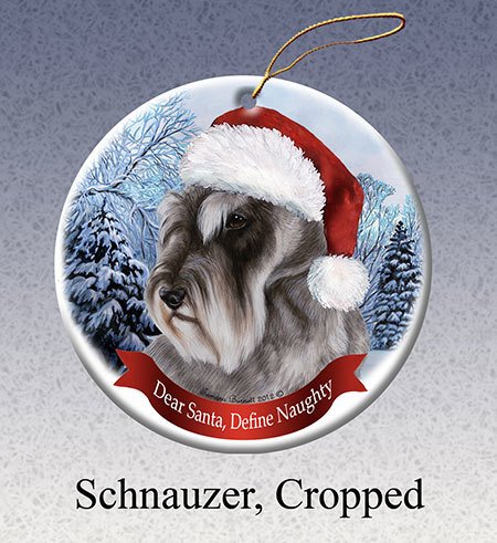 Pet Gifts Round Ornament Schnauzer