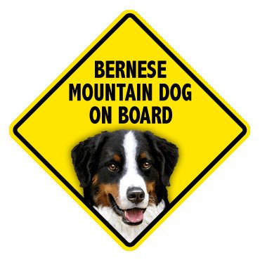 Pet On Board Sign Bernese Mountain Dog