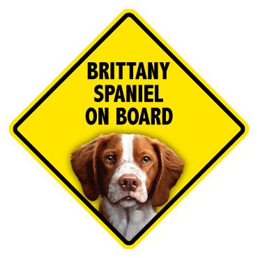 Pet On Board Sign Brittany