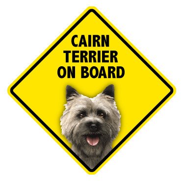Pet On Board Sign Cairn Terrier