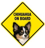 Pet On Board Sign Chihuahua Long Hair