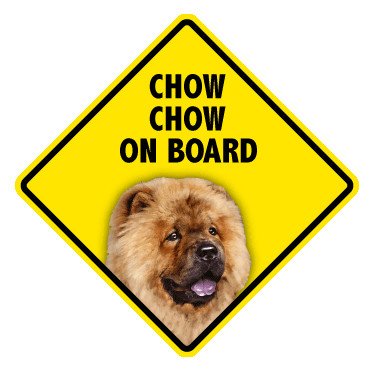 Pet On Board Sign Chow Chow