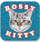 Bossy Kitty (Gray) Coaster