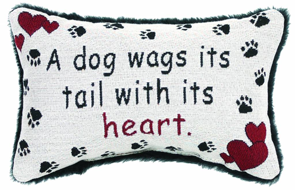 A Dog Wags His Tail Pillow