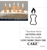 Birthday Card - Bone Candles