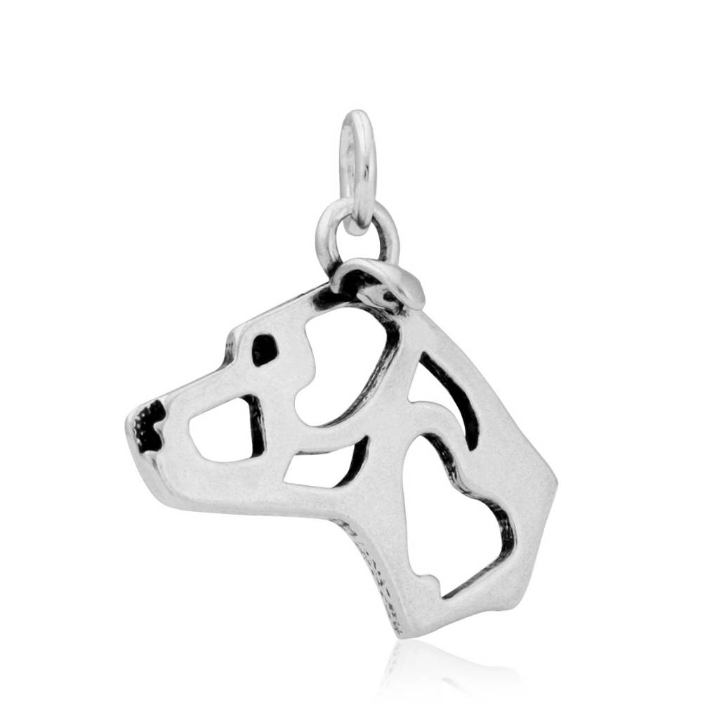 sterling silver pitbull pendant