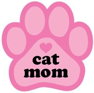 Paw Magnet - Cat Mom - Pink