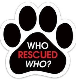 Paw Magnet  - Who Rescued Who