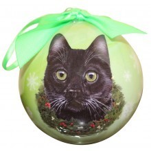 Ball Ornament - Black Cat