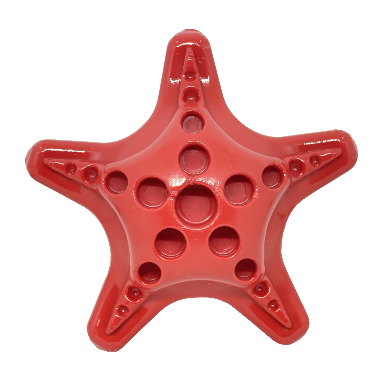 STARFISH ULTRA DURABLE NYLON DOG CHEW TOY FOR AGGRESSIVE CHEWERS - RED