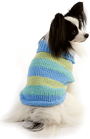 M-Lookin Good Blue Stripe Sweater