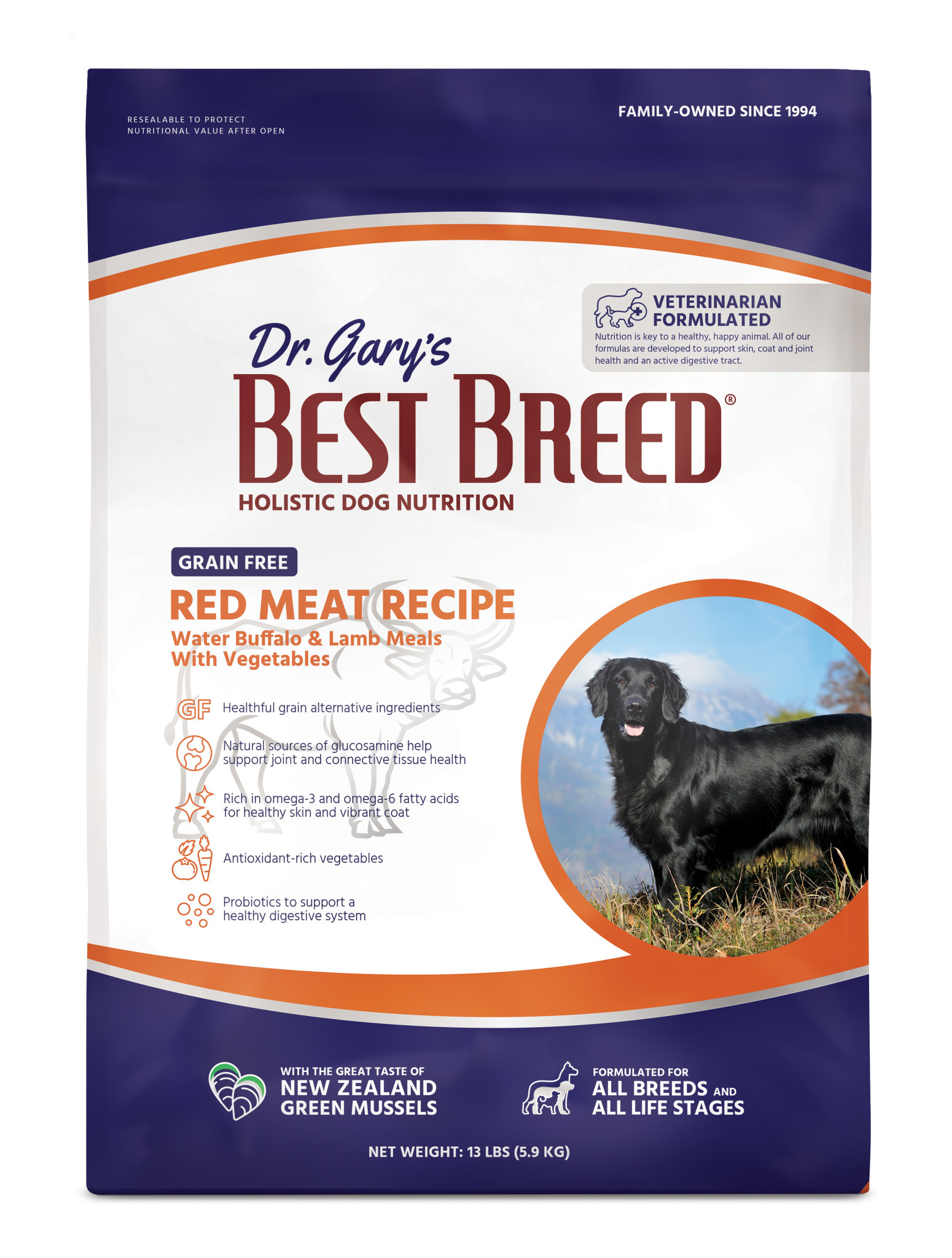 Dr. Gary's Best Breed Dr. Garys Best Breed - GF RED MEAT Recipe - Dry Dog Food, 13lb