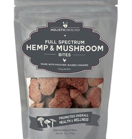 Holistic Hound Hemp & Mushroom Bites: 12 mg Full Spectrum Hemp