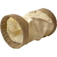 Burlap Tunnel With Crinkle Sound Cat Toy