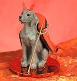 Devil Ornament Weimaraner