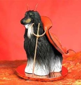 Devil Ornament Afghan Hound