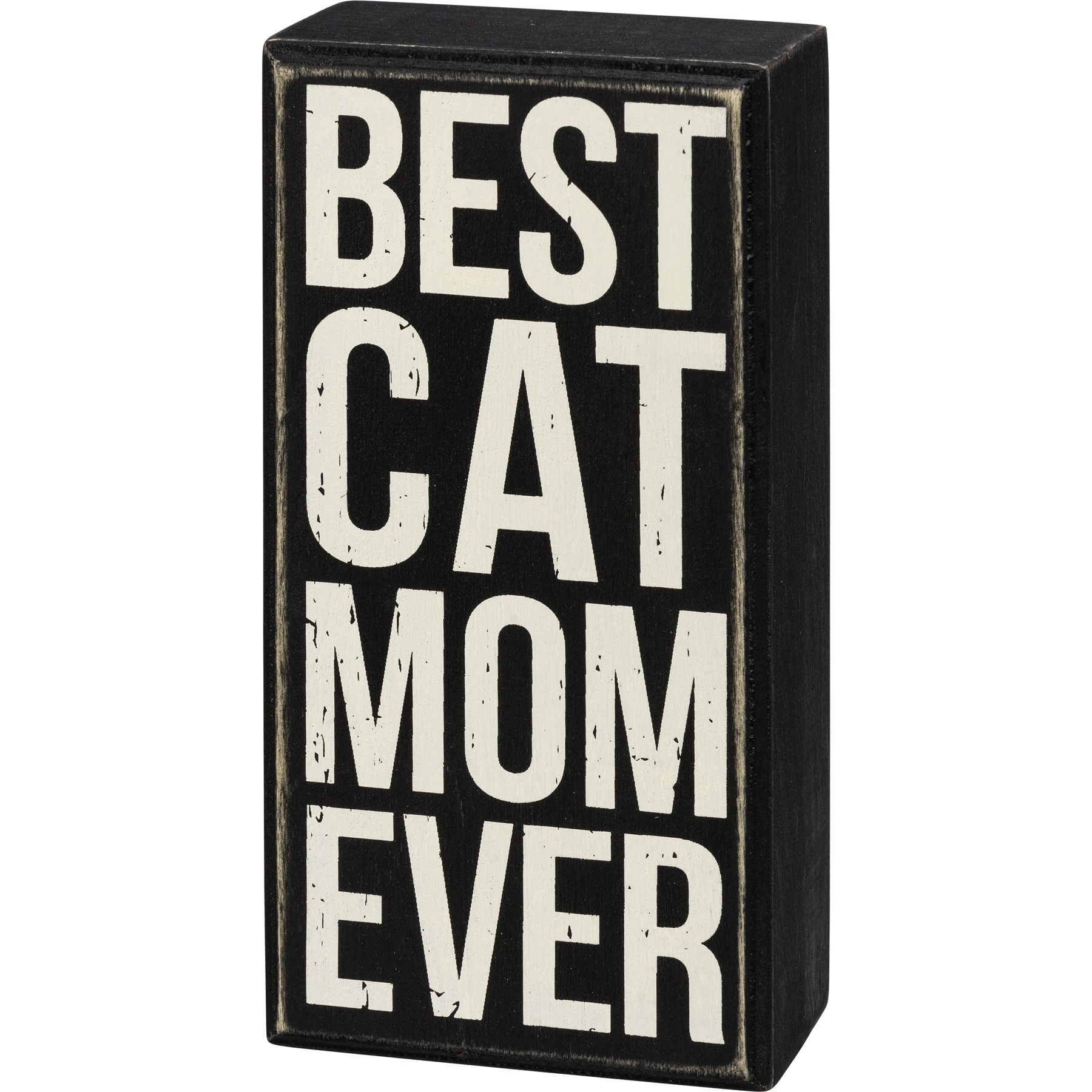 Box Sign - Best Cat Mom Ever
