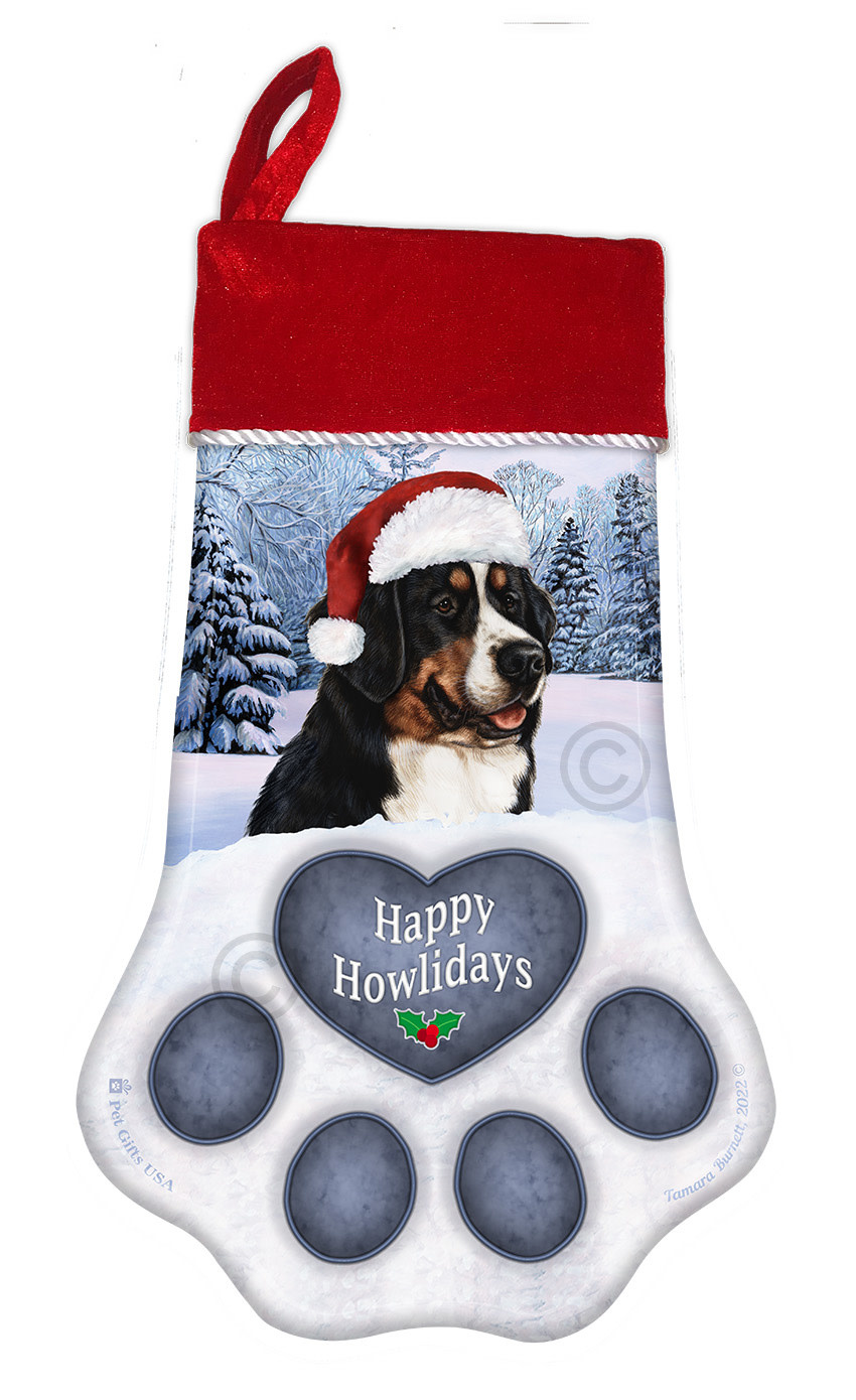 Christmas Stocking Bernese Mtn Dog