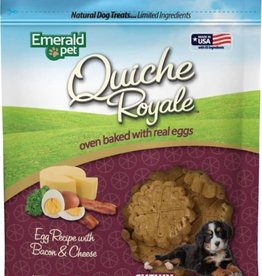 EMERALD QUICHE ROYALE CHEWY DOG TREATS, BACON, EGG & CHEESE