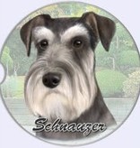 Absorbent Car Coaster - Schnauzer, UnCropped