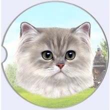 Absorbent Car Coaster - Persian Cat