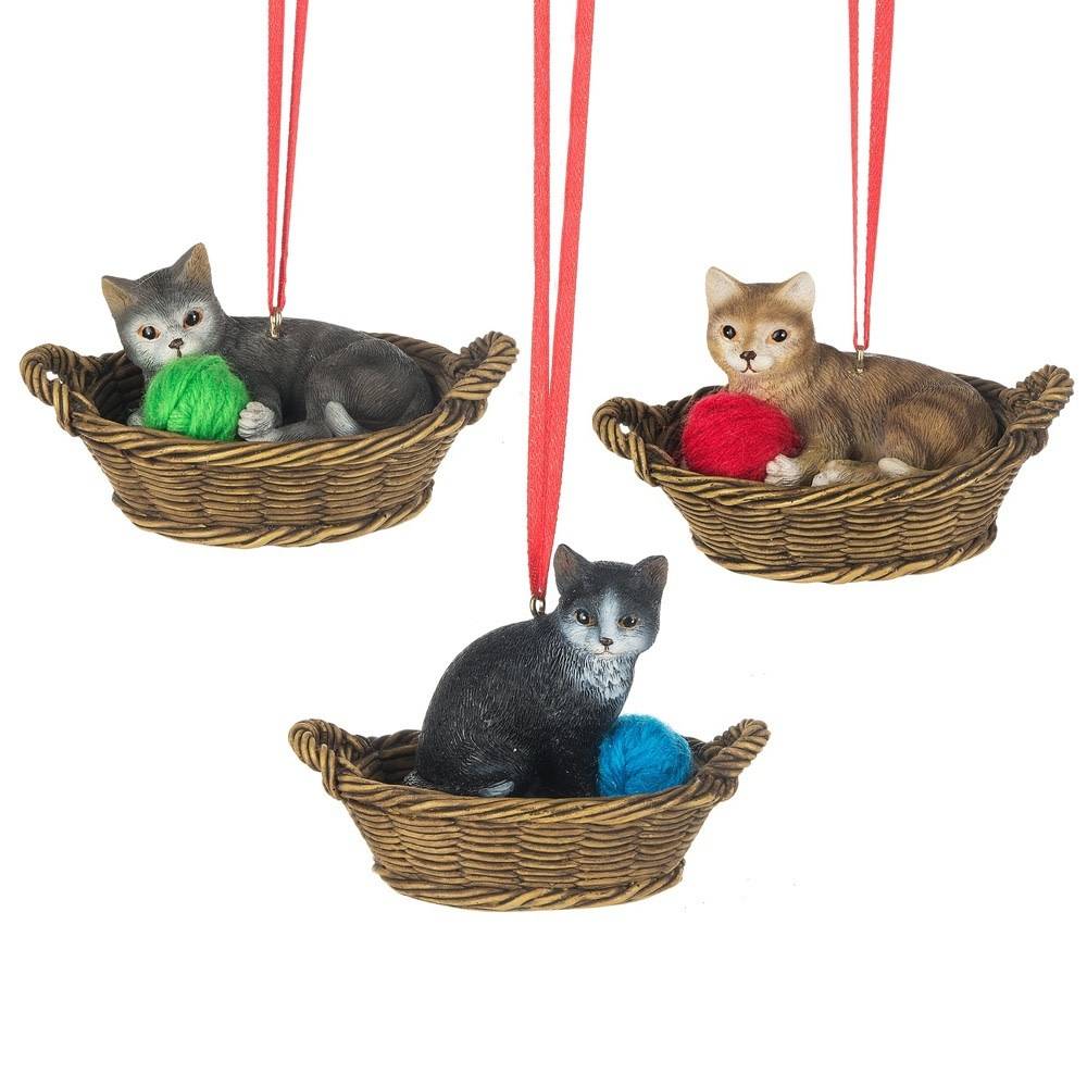 Cat Basket Ornament