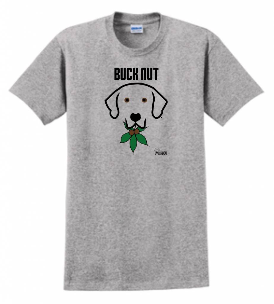 Doggishwear Buck Nut Tee Shirts, Gray