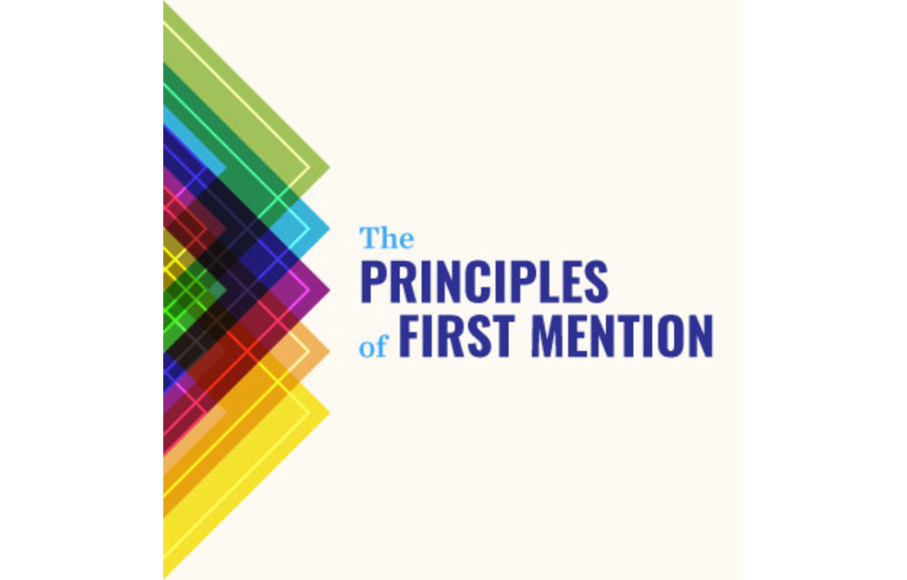 Principles of First Mention The Series DVDs