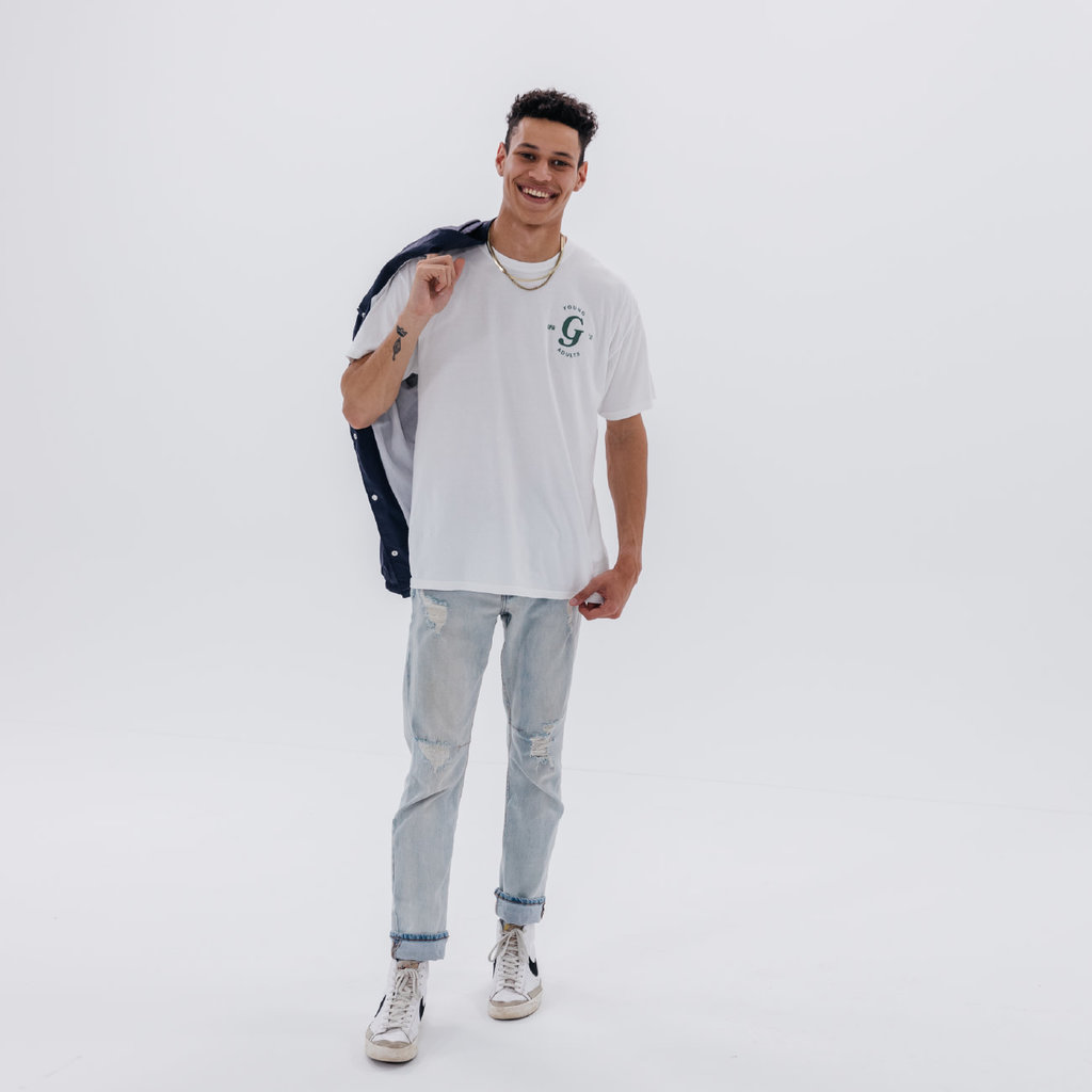 Tee - Young Adults  White SM
