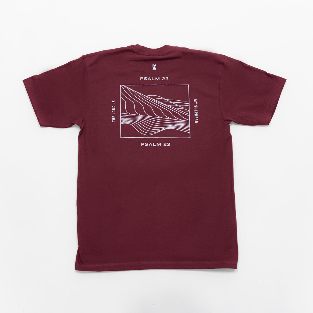Tee - Psalm 23 Red