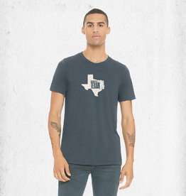 Tee - Men's Texas Heather Navy