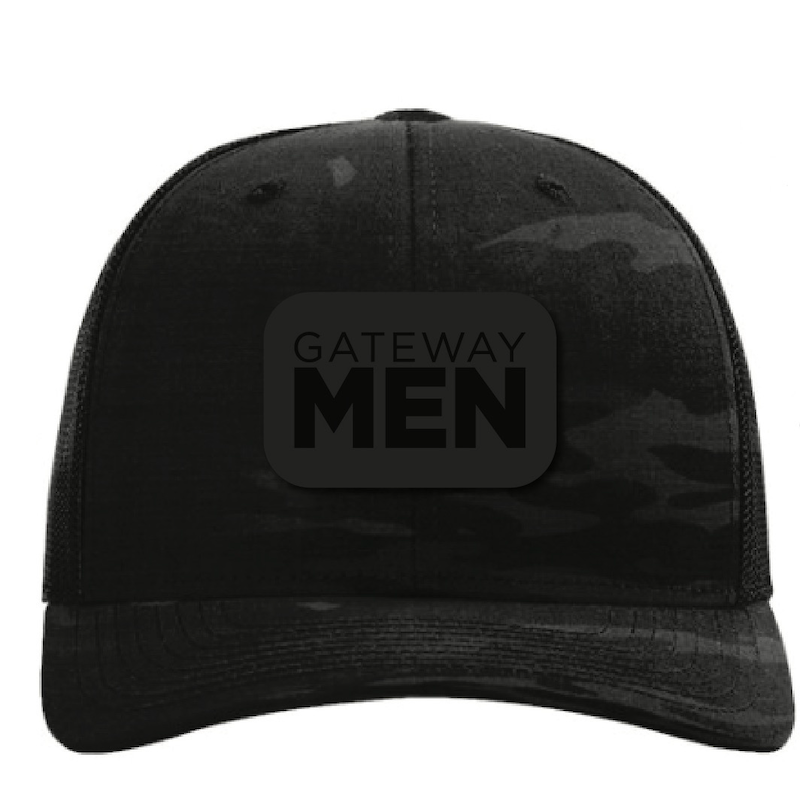 Hat - MSMT24 Gateway Men Blk Patch Camo/Blk