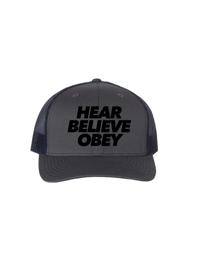 Hat - FL2 Hear Believe Obey Blk