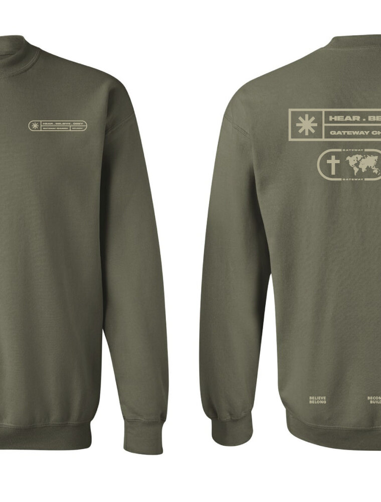 Pullover - FL2 HEAR.BELIEVE.OBEY. Grn