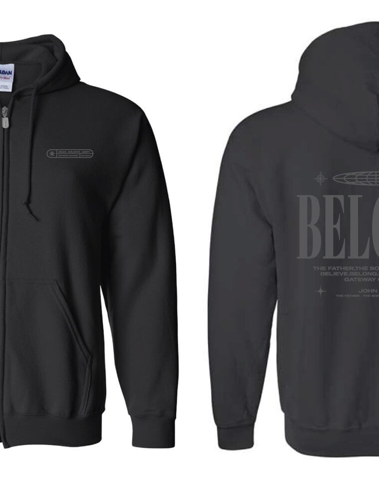 Hoodie Zip - FL2 BELONG Blk