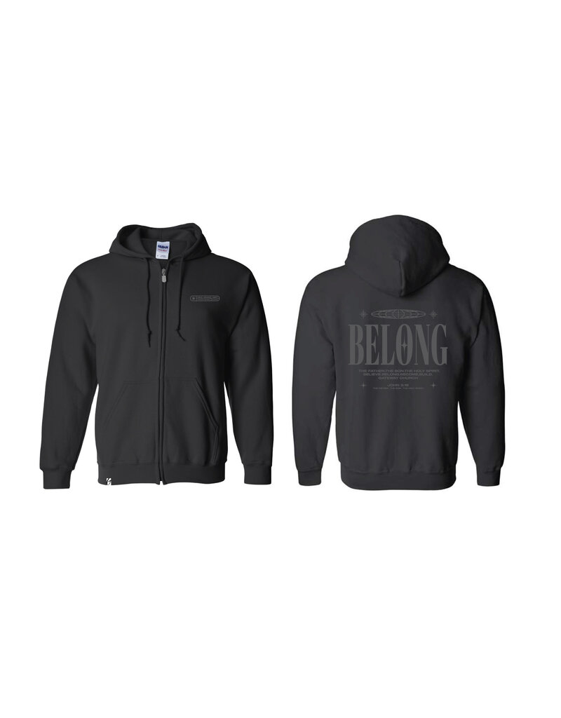 Hoodie Zip - FL2 BELONG Blk