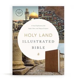 CSB Holy Land Illus Bible LL brit tan