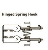 Hobie Hinged Spring Hook Crossbar/Aka