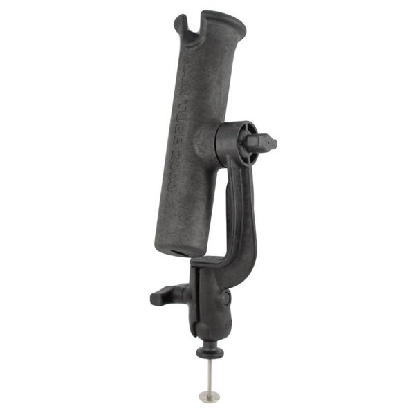 RAM-TUBE Fishing Rod Holder With Revolution Ratchet And 5-Spot Adapter