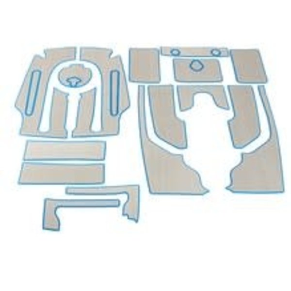 PA 14 Deck Pad Kit Interior Titanium/Blue