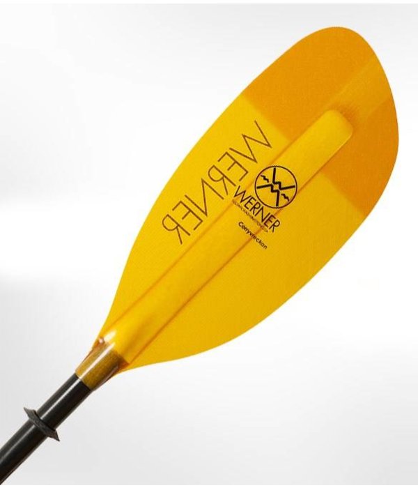 Werner Paddles (Discontinued) Corryvreckan Paddle 2-Piece Straight Small 210cm Amber