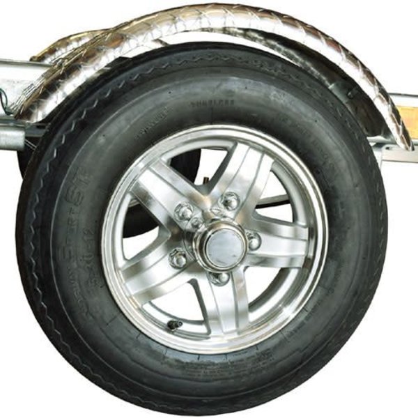 Spare Aluminum Spoke Wheel with Tire and Locking Attachment