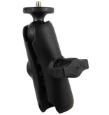 RAM Mounts Double Socket Arm with 1/4"-20 Action Camera Adapter