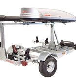 Malone Megasport LowBed Trailer With Tier, Spare, 2 Sets Saddle Up, Cargo Box, 2 Rod Tubes