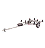 Malone LowBed Trailer, Spare Tire, 2 Sets Saddle Up Pro