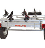 Malone LowBed Trailer, Spare Tire, 2 Sets Saddle Up Pro