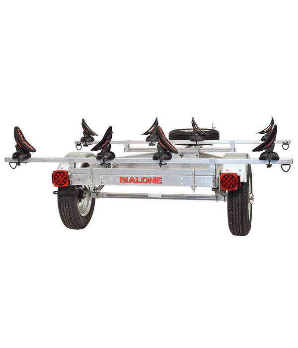 Malone LowBed Trailer, Spare Tire, 2 Sets Saddle Up Pro