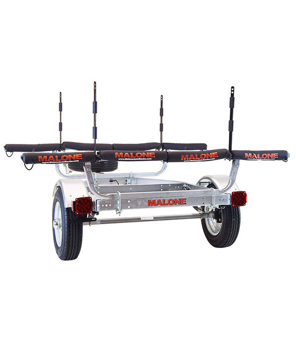 Malone Microsport Trailer 1 - Spare Tire, 2 - Stackers, 4 - Sets 18" Rack Pads