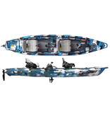 FeelFree Lure II Tandem Overdrive Pedal Kayak (Includes Beavertail and 8-Ball)