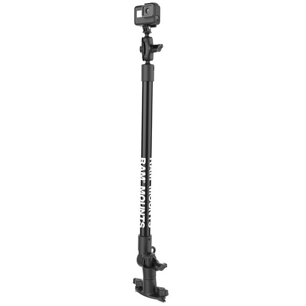 RAM Tough-Pole 24" Camera Mount With Single Pipe & Dual Track Base
